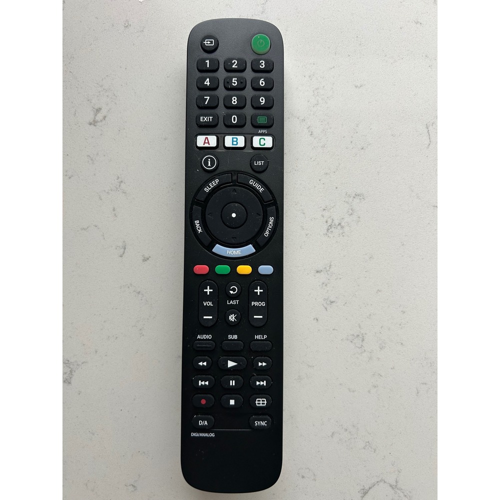 Insignia NS-RMTSNY21 Replacement Remote for Sony TV Black‎ Handheld Controller